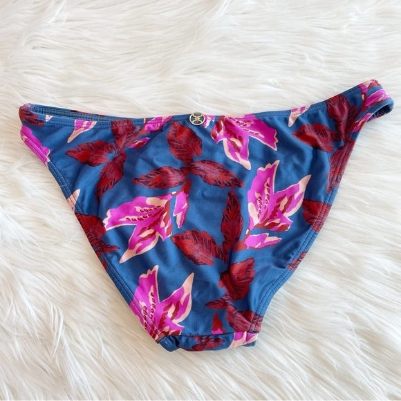 New Vix by Paula Hermanny Bikini Bottom in Tulum Basic Full Multi Floral Size M - Picture 2 of 6